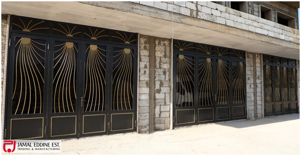 wrought steel doors with laser cut and ferfoje designs
