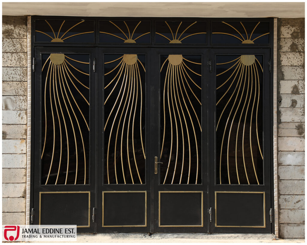 wrought steel doors with laser cut and ferfoje designs