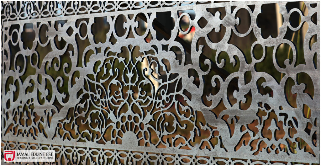 laser cut designs and decorative styles on wrought iron or steel