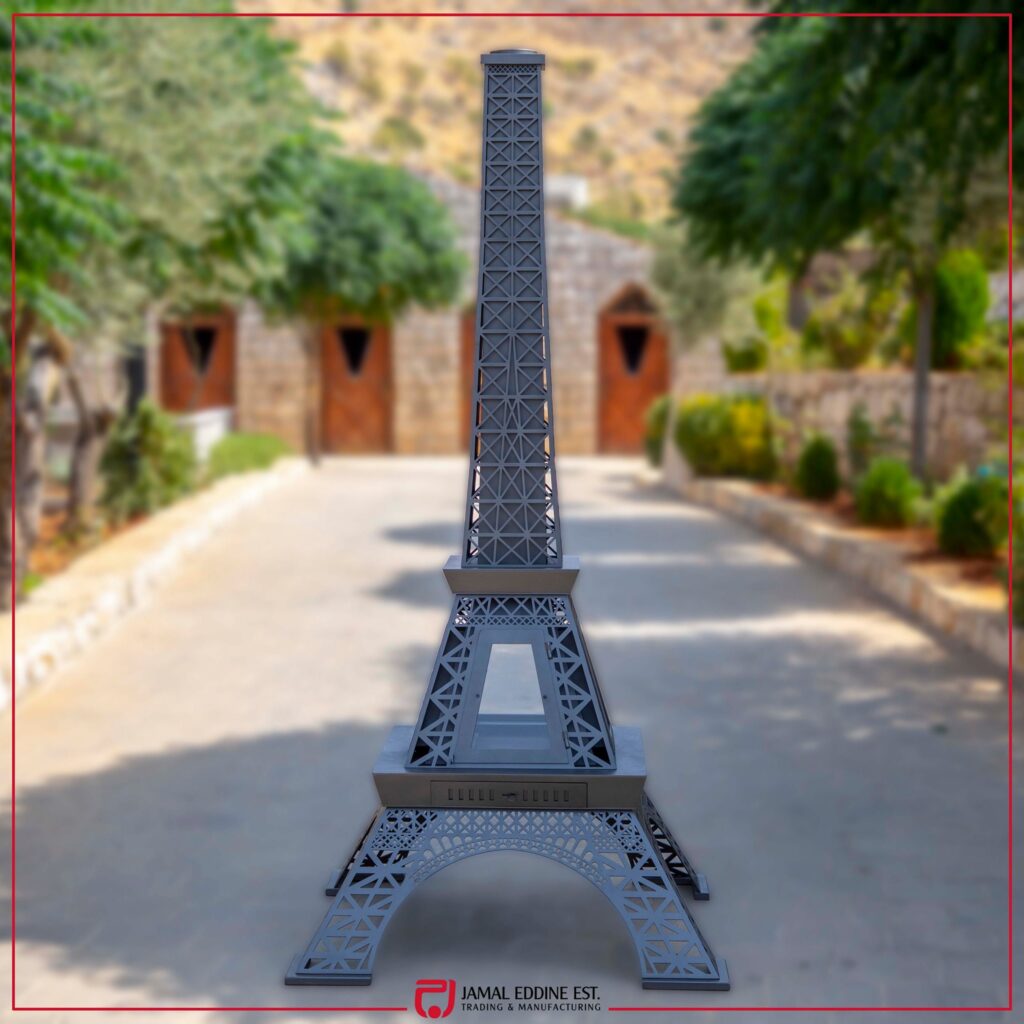 Eiffel tower steel chimney oven heater replica