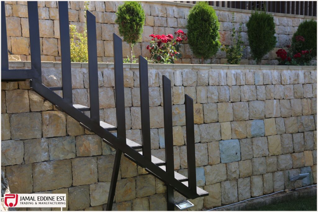 wrought steel stair rail decorative