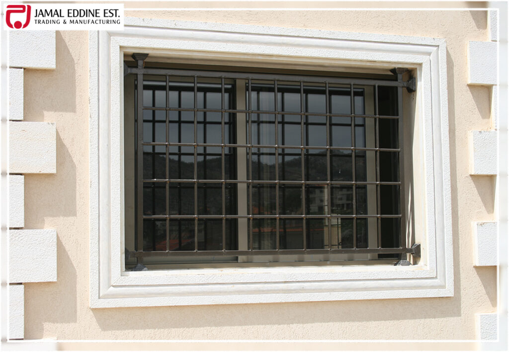 wrought steel protective window rails