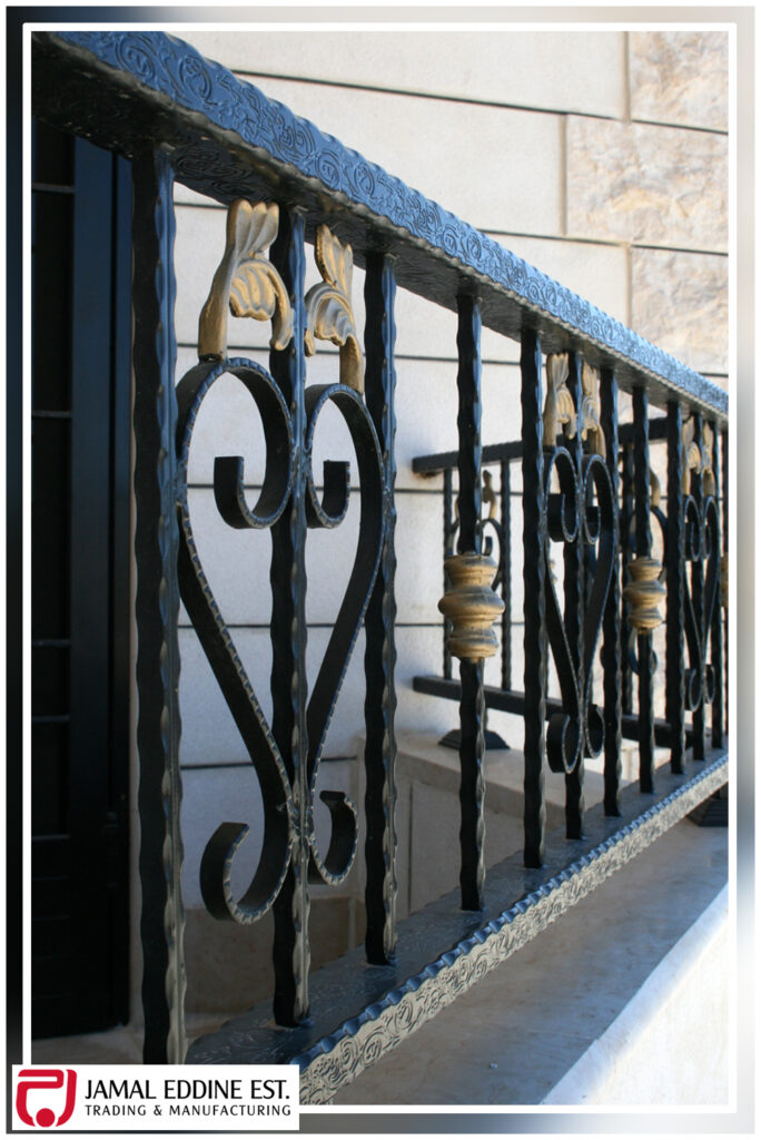 wrought steel decorative hand rail