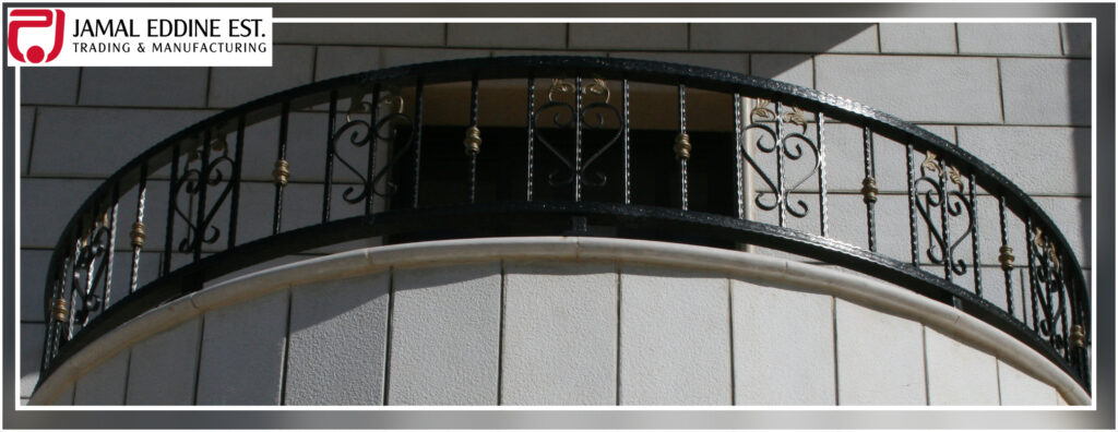 wrought steel decorative porch railings