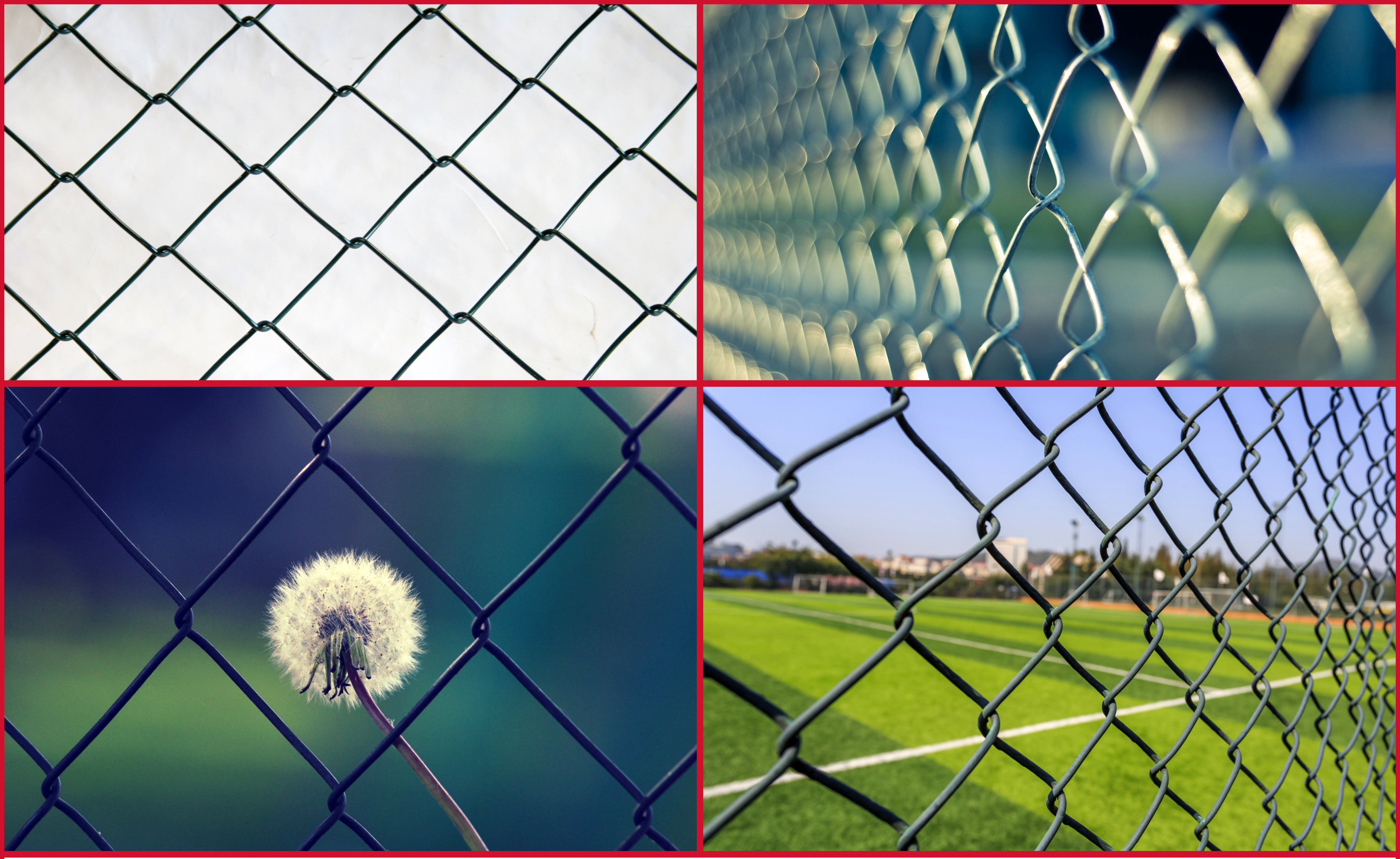 galvanized and PVC coated fences for homes, playing fields, and industrial use